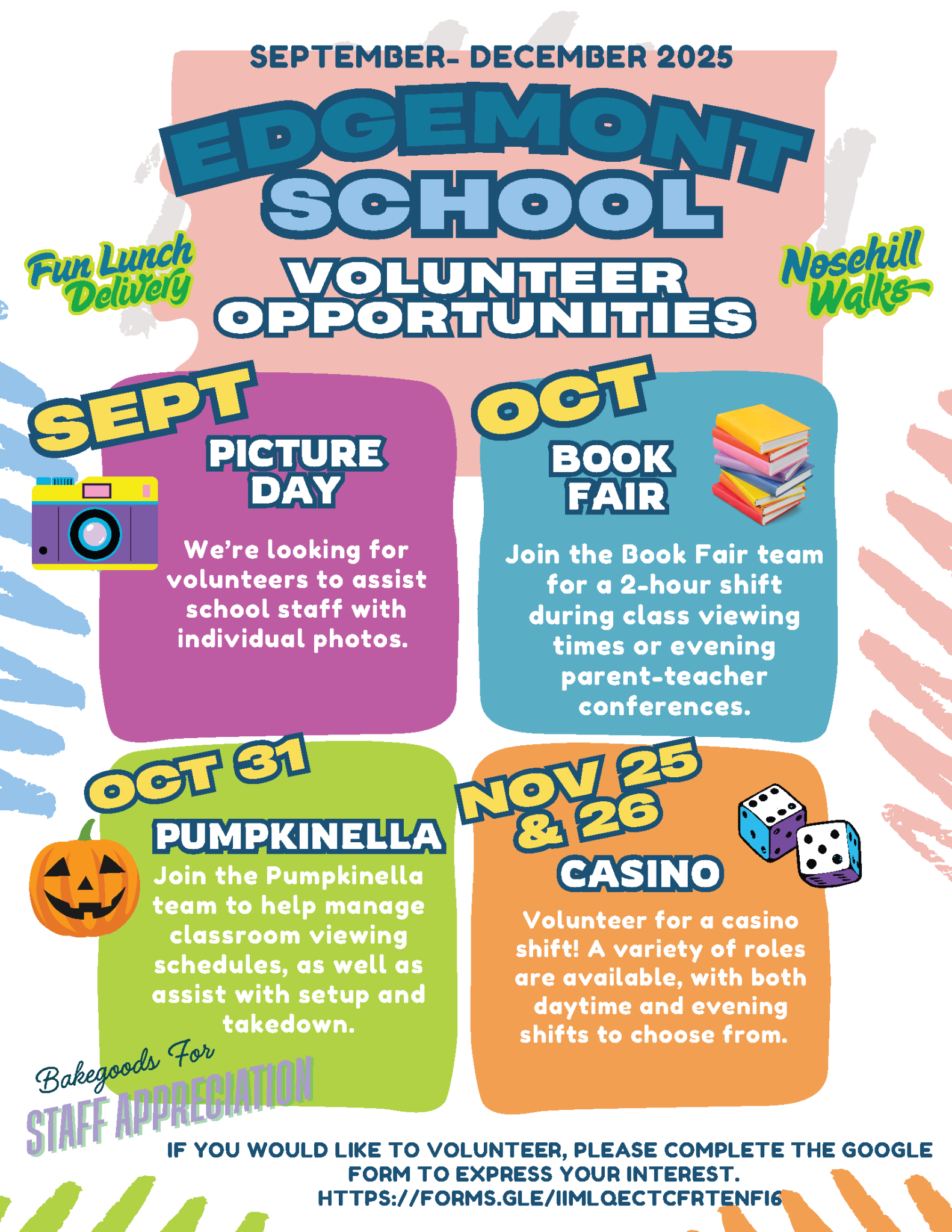 Volunteer Opportunities Sept Dec 2025